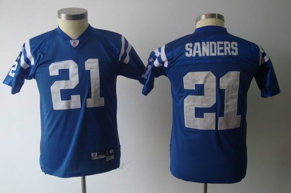 NFL Indianapolis Colts 21 Sanders blue Youth Jersey