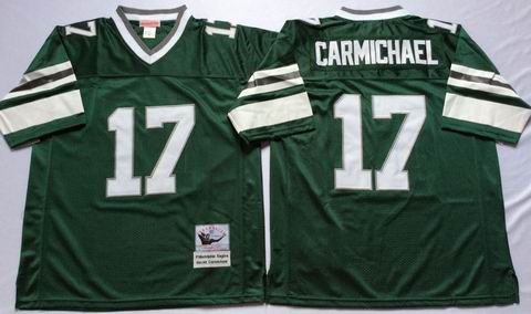 NFL Philadelphia Eagles #17 Carmichael green throwback jersey