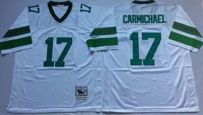 NFL Philadelphia Eagles #17 Carmichael white throwback jersey