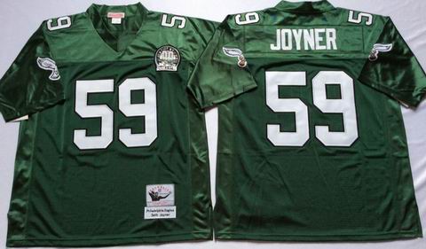 NFL Philadelphia Eagles #59 Joyner green throwback jersey