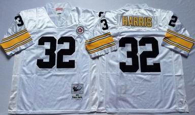 NFL Pittsburgh Steelers #32 Harris white throwback jersey