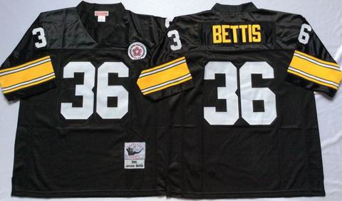 NFL Pittsburgh Steelers #36 Bettis black throwback jersey