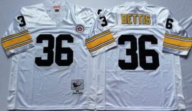 NFL Pittsburgh Steelers #36 Bettis white throwback jersey