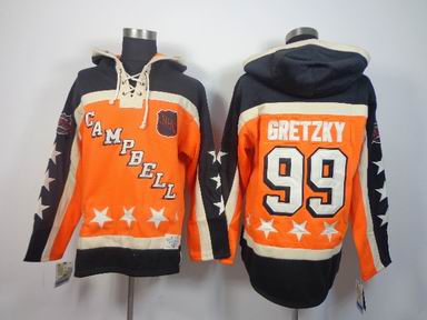 NHL All Star 99 Gretzky orange hooded sweatshirt