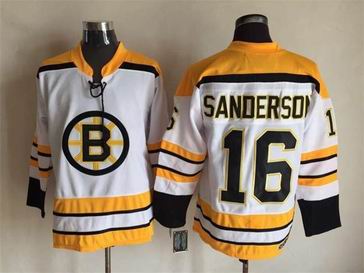 NHL Boston Bruins #16 Sanderson white jersey