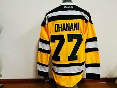 NHL Boston Bruins #77 Dhanani yellow jersey