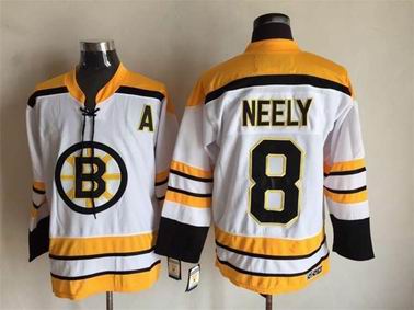 NHL Boston Bruins #8 Neely white jersey