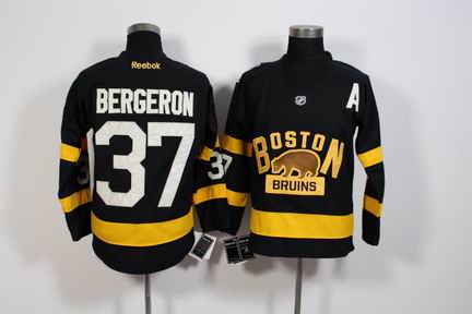 NHL Boston Bruins 37 Bergeron black jersey
