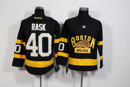 NHL Boston Bruins 40 Rask black jersey