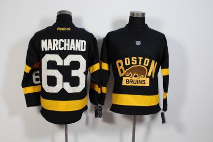 NHL Boston Bruins 63 Marchand black jersey