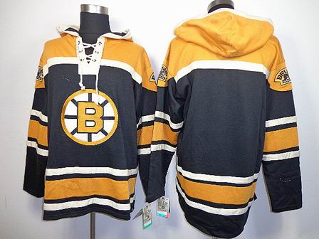 NHL Boston Bruins blank Black Hoodies Jersey