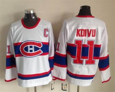 NHL Canadiens #11 Koivu white jersey