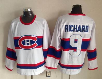NHL Canadiens #9 Richard white jersey