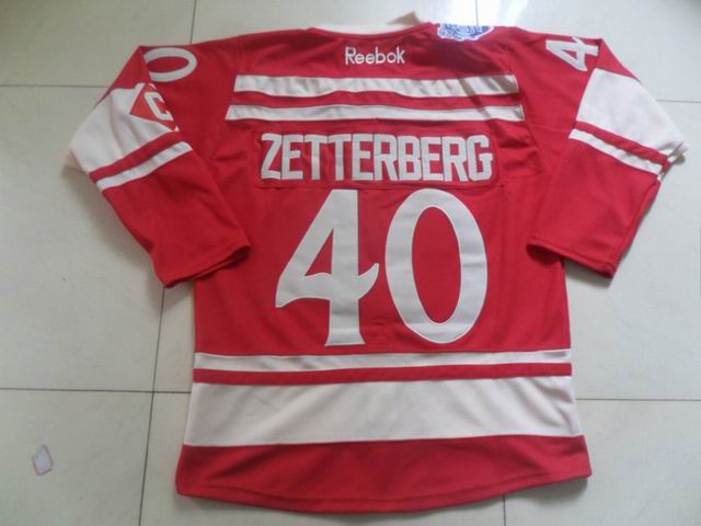 NHL Detroit Red Wings #40 Henrik Zetterberg Red 2014 Winter Classic jersey