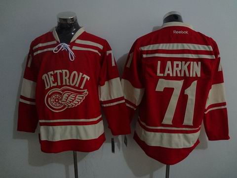 NHL Detroit Red Wings #71 Larkin red jersey