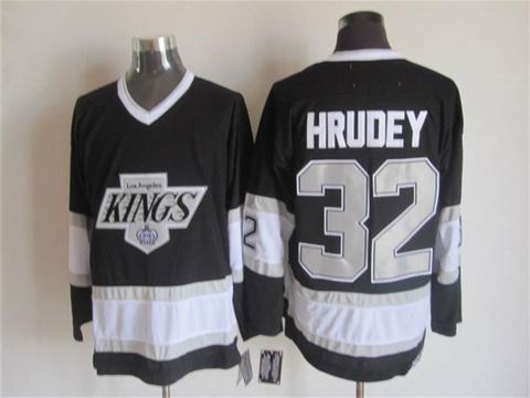 NHL Los Angeles Kings 32 Hrudey black jersey