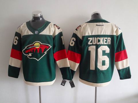 NHL Minnesota Wild #16 Zucker green jersey