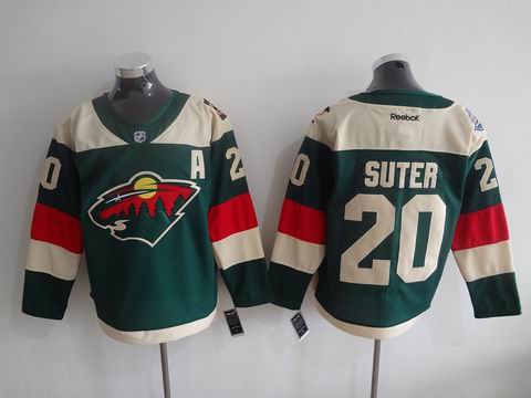 NHL Minnesota Wild #20 Suter green jersey