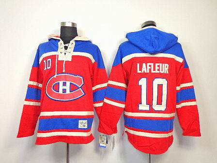 NHL Montréal Canadiens 10 Lafleur red Hoodies Jersey