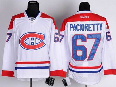 NHL Montreal Canadiens #67 PACIORETTY WHITE (CH) JERSEY