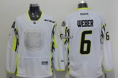 NHL Nashville Predators #6 weber white 2015 All Star Jersey