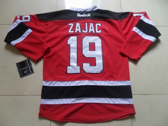NHL New Jersey Devils #19 Travis Zajac red jersey