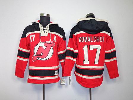 NHL New Jersey Devils 17 Kovalchuk red Hoodies Jersey