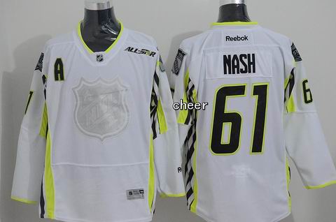 NHL New York Rangers #61 Nash white 2015 All Star Jersey