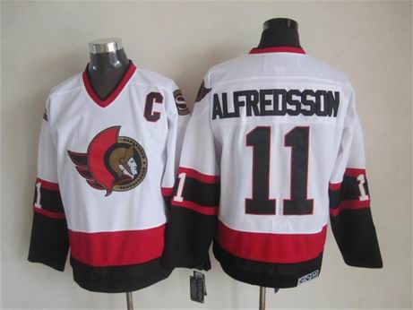 NHL Ottawa Senators 11 Alfredsson white jersey