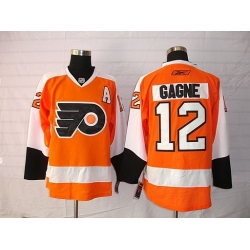 NHL Philadelphia Flyers 12 Gagne orange Jersey