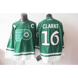 NHL Philadelphia Flyers 16 Clarke St Patty's Day Green Jersey