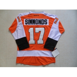 NHL Philadelphia Flyers 17 Simmonds orange Jersey