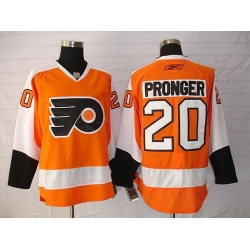 NHL Philadelphia Flyers 20 Pronger Orange Jersey