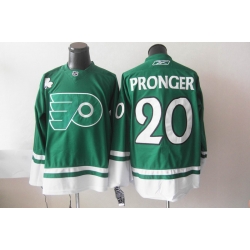 NHL Philadelphia Flyers 20 Pronger St Patty's Day Green