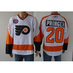 NHL Philadelphia Flyers 20 Pronger white Jersey Winter Classic