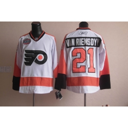 NHL Philadelphia Flyers 21 Van Riemsdyk white jersey