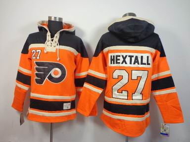 NHL Philadelphia Flyers 27 Talbot orange hooded sweatshirt