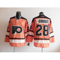 NHL Philadelphia Flyers 28# Giroux Orange Jersey 2012 Winter Classic