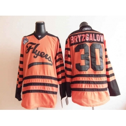 NHL Philadelphia Flyers 30# Bryzgalov  Orange Jersey 2012 winter classic
