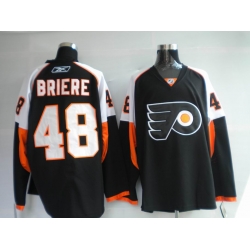 NHL Philadelphia Flyers 48# Danny Briere black Jersey