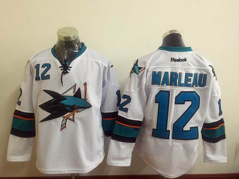 NHL San Jose Sharks #12 Patrick Marleau white jersey