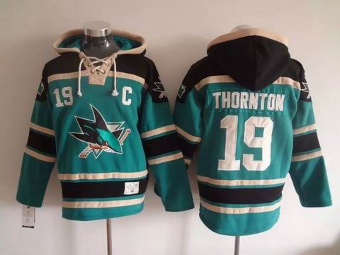 NHL San Jose Sharks 19 Thornton black sweatshirt hoody