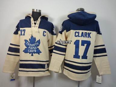 NHL Toronto Maple Leafs #17 Clark beige hooded sweatshirt