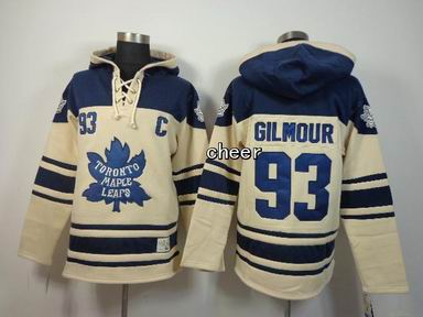 NHL Toronto Maple Leafs #93 Gilmour beige hooded sweatshirt