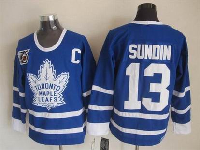 NHL Toronto Maple Leafs 13 Sundin blue jersey