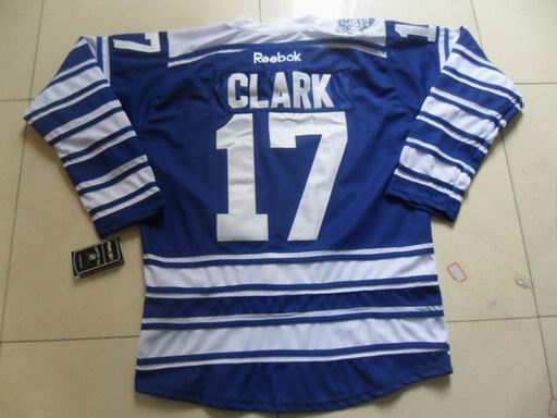 NHL Toronto Maple Leafs 17# Wendel Clark 2014 classic blue jersey
