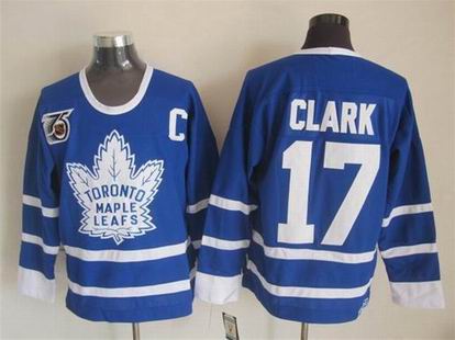 NHL Toronto Maple Leafs 17 Clark blue jersey