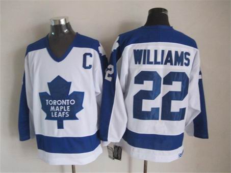 NHL Toronto Maple Leafs 22 Williams white jersey