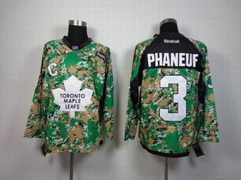 NHL Toronto Maple Leafs 3 Phaneuf camo jersey