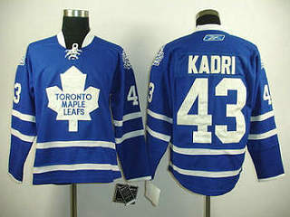 NHL Toronto Maple Leafs 43# Zazem Kadri blue jersey